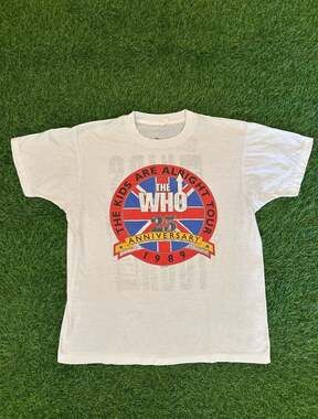 Vintage 1989 The Who The Kids Are Alright Tour 25th Anniversary T-Shirt